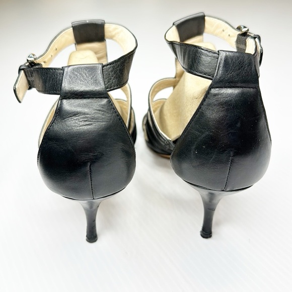 Coach Blake Leather Open Toe Heels (8) - Picture 7 of 16